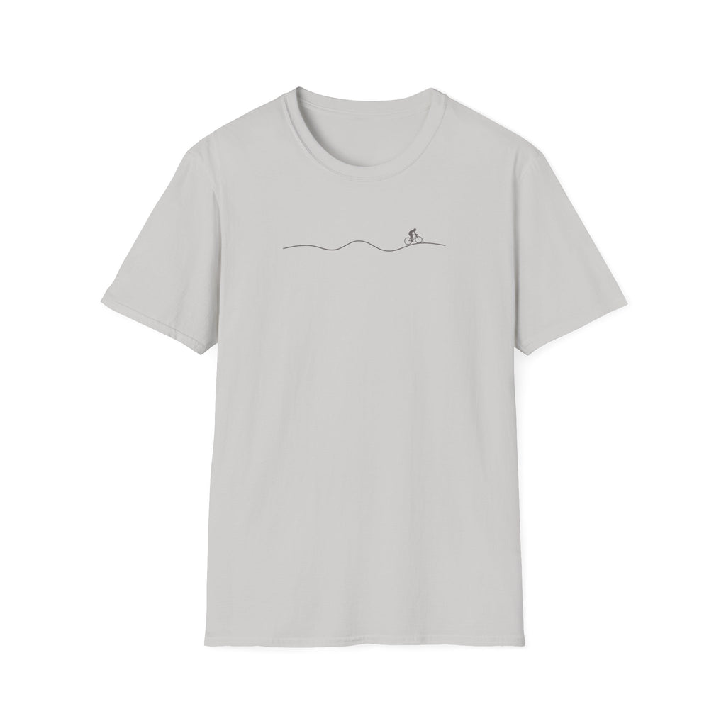 Tiny Cyclist on Rolling Hills T-Shirt